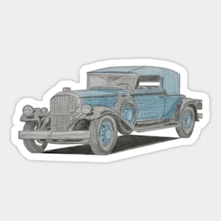 Retro car Sticker